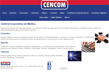 Tablet Screenshot of cencom.com.mx